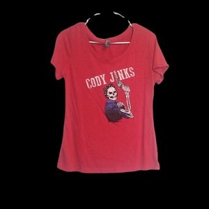 Cody Jinks Skeleton concert soft baby tee
